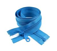2 uds 5# 70Cm/80cm cremallera de nailon, para chaquetas, ropa deportiva, cremallera de costura, accesorios de ropa,Azul eléctrico,70cm