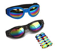 2 uds., 5 Colores, Gafas Plegables for Perros, Gafas for Perros medianos y Grandes, Gafas for Mascotas, Gafas for Perros, Gafas de Sol, 17cm*15cm/6,7 * 5,9 pulgadas/3402