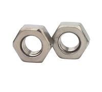 2 uds/5 uds/10 Uds M1.6 M2 M2.5 M3 M4 M5 M6 M8 M10 M12 M14 M16 tuerca hexagonal TA2 de titanio puro DIN934(10pcs M4)