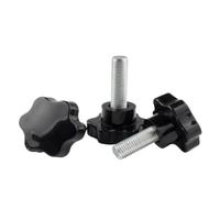 2 uds-5 uds/lote M4-M10 * 12mm a 60mm estrella ciruela baquelita apretar a mano tornillo perilla pernos de apriete(X30mm,M5 5pcs)
