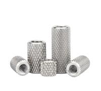 2 uds/5 uds tuerca de acoplamiento moleteada redonda M3 M4 M5 M6 M8 M10- M16(D20xM14x30 (2pcs))