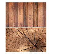 2 uds 57 * 87CM Fondos de fotografía Lados Grano Madera Fondo Papel Tapiz Estudio Productos Impermeables Accesorios fotográficos para Fotográficas(Brown2)
