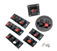 2 uds 6 10 Uds 3 4 conector de posiciones Terminal Push In Jack carga resorte polos altavoz Audio terminales enchufe Clip ESSEIEIE(3 positions-big,2pcs)