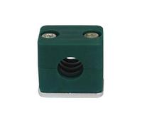 2 uds 6/8/10/15/20/25/28/30/35mm de diámetro tubo atornillado Clips plástico abrazadera Kit sujeción(15mm Diameter Pipe)