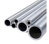 2 uds 6063 tubo de aluminio longitud 500mm OD 1,5~5,5mm ID 1,1-4,5mm tubo redondo recto de aleación de aluminio varilla hueca(OD5xID3mm2Pcs)