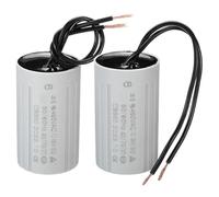 2 uds AC 450V 2 cables CBB60 condensador 6uF 7uF 8uF 9uF 10uF 12uF 15uF 16uF 20uF 25uF 30uF 40uF 45uF 50uF(12uF 60x35mm)