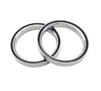 2 uds ACB495H6.5 rodamientos for auriculares de bicicleta carretera 40,5x49,5x6. Juego ACB superior e inferior cónicos acero cromado 45°/45° grados mm