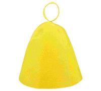 2 uds accesorios de Sauna for hombres sombrero fieltro lana ducha baño mujeres absorben agua rojo transpirable para Mujer Hombre(Yellow)