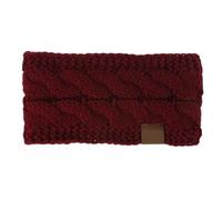 2 uds accesorios for el cabello banda for tejida de felpa en otoño e invierno diadema deportiva orejeras Para Mujer(Red)