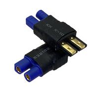 2 uds Adaptador de Conector TRX Traxxas Macho a EC3 Estilo Hembra for Piezas de batería RC Accesorios de Carga