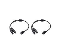 2 Uds. Adaptador XLR Hembra una RJ45 Dual de 3 Pines Cable RJ45 una XLR DMX Dual para la Serie de Controladores DMX-con y Estudio de Grabación