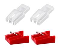 2 Uds Aguja para Tocadiscos, Aguja de Repuesto para Lápiz Óptico de Diamante Lápiz Óptico para Tocadiscos Aguja de Repuesto para CR24003A, CR2402C, CR2413A, CR245, CR246