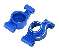 2 uds aleación de aluminio RC soporte de buje de brazo de nudillo trasero para coches Traxxas 1/10 MAXX 2.0 RC piezas de mejora de asiento de eje trasero duraderas y ligeras de (Azul oscuro)