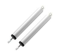 2 Uds Amortiguador Automático Cierrapuertas 35KG Neumático Hidráulico Velocidad Ajustable Posicionamiento Más Cerca Hogar Soporte De Puerta Madera Hardware Para Puerta(Silver)