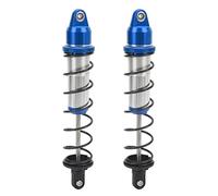 2 uds amortiguador trasero delantero absorción de impacto mejora la estabilidad amortiguador trasero delantero RC de 190mm para coche 1/5 RC (Azul oscuro)
