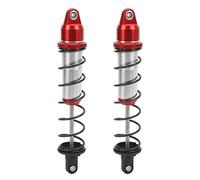 2 uds amortiguador trasero delantero absorción de impacto mejora la estabilidad amortiguador trasero delantero RC de 190mm para coche 1/5 RC (Roja)