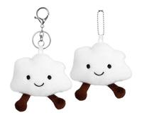 2 Uds Amuletos De Bolsa De Nube De Felpa, Llaveros De Nube Creativos, Llaveros Personalizados, Amuletos De Bolso para Niñas, Lindas Decoraciones para Bolsos