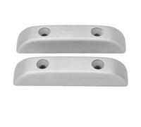 2 Uds bajo Pulgar Resto Metal Fatiga Aliviar Guitarra Dedo Resto Puentes y Piezas de Puente para Artistas Bandas bajo Piezas de Guitarra (SILVER)