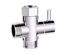 2 uds., bidé cromado for baño, adaptador en T G1/2 ", válvula desviadora de ducha, grifo, Conector Para BañO