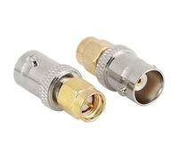 2 Uds BNC Fem A SMA M Conector RF Coaxial A Convertidor de Prueba BNC A SMA A RF A Conector Coaxial SMA A para Aplicaciones de Prueba