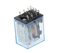 2 uds bobina MY4NJ AC12V AC24V DC12V DC24V DC 36V AC110V AC220V AC380V HH54P 5A 220V relé electromagnético(Motor With Bracket)