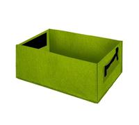 2 uds Bolsa for Plantar en jardín, for Cultivo de Fieltro, Maceta Rectangular for vivero, for Flores al Aire Libre, contenedor for plantación Verduras para Plantas(Green,31Gallons100x60x20cm)