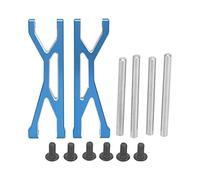 2 uds brazo superior de coche RC para coche 1/5 RC brazo oscilante de coche RC de aleación de aluminio de alta resistencia (Azul)