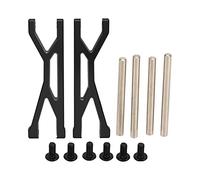 2 uds brazo superior de coche RC para coche 1/5 RC brazo oscilante de coche RC de aleación de aluminio de alta resistencia (Negra)