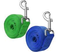 2 uds Cabestro de Vaca Cabestro Ajustable con Cuerda líder cabestros de Ganado de Nailon Resistente para Caballo/Burro/Cabra/Becerro de Cabra