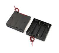 2 uds caja de almacenamiento de plástico 4 x 18650 3,7 V soporte de batería con cable