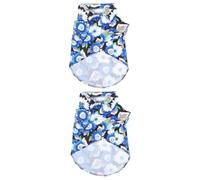 2 uds Camisa para Perro pequeño Cachorro Ropa de Verano Vestidos Casual niños Camisetas sin Mangas Ropa de niña Ropa de niño Camisas Hawaianas para
