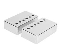 2 uds Carcasa Pastilla de Guitarra el¨¦ctrica, Carcasa de Pastilla de n¨ªquel LP Humbucker Funda Pastilla de Guitarra 50mm y 52mm para Instrumentos Musicales(Silvier),Accesorios para guitarra