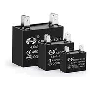 2 uds CBB61 Aire Acondicionado Condensador de Arranque de Ventilador Externo Condensador de Funcionamiento del Motor 450V 1UF 1,2 UF 1,5 UF 2UF 2,5 UF 3UF 3,5 UF 4UF 4,5UF (Size : 5UF)