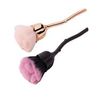 2 Uds Cepillos Para Manicura, Cepillo Para Manicura Con Pétalos De Rosa, Cepillo Para Herramientas Para Quitar El Polvo, Accesorios Para Manicura, Cepillo Para Herramientas De Maquillaje