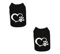 2 uds. Chaleco de Tela para Perros de Fiesta, Ropa para Mascotas, Disfraz de Verano para Mascotas, Chaleco de Tela para Perros (Blackx2pcs Mx2pcs)