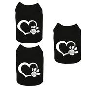 2 uds. Chaleco de Tela para Perros de Fiesta, Ropa para Mascotas, Disfraz de Verano para Mascotas, Chaleco de Tela para Perros (Blackx3pcs Mx3pcs)