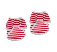 2 uds Chaleco para Mascotas, Chaleco para Perros, Chaleco de Primavera y Verano, Camisetas a Rayas con Punta cálida para Perros pequeños, Chaleco Sencillo para Perros, Perro Suave