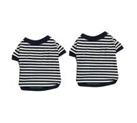 2 uds Chaleco para Perro, Trajes de Tela para Cachorros, Ropa de cumpleaños para Mascotas, Ropa para Perros, Vestido con Lazo para Verano, Camisa para Perros pequeños, Perro Reversible V