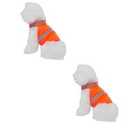 2 uds Chaqueta Reflectante Ajustable para Perros pequeños Trajes para Perros Chaleco de Invierno arnés para gatos pequeños Chaleco para Perros de Alta Visibilidad Tops para Perros