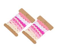 2 uds, Cinta en Zigzag de Color, Ribete Ondulado, Flecos, Adornos DIY, Material Hecho a Mano, Tela, Accesorios para el Cabello, decoración de Costura, 8mm(9) Decorativeribbontrim