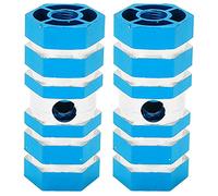 2 uds clavijas de bicicleta duraderas resistentes portátiles diseño antideslizante accesorios de bicicleta para ciclismo de montaña (Azul)