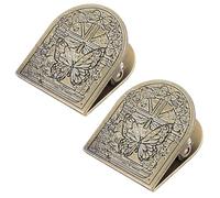 2 Uds. Clip De Nota Retro Marcapáginas Clips Página Clip Álbum Recortes Abrazadera Recibo Documentos Para Diario Planificador Cuaderno Clips Portátiles