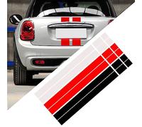 2 uds Coche Negro/Blanco/Rojo capó Rayas Pegatina Cubierta Vinilo calcomanía Ajuste, para M=i=n=i C=o=o=p=e=r R50 R53 R56 R55 dWm2754536