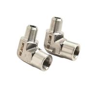 2 Uds Codo De 90 Grados Forjado Acero Inoxidable 304 1/8 Pulgada Macho A Hembra Adaptador Instalación Tuberías Herramientas Conexión