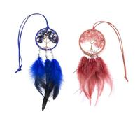 2 Uds Cole De Atrapasueños Cole De Coche Cole Creativo Accesorios De Decoración Interior De Coche Decoración del Hogar