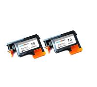 2 uds compatibles con Cabezal de impresión HP70 70PK Foto Negro Gris Claro Designjet Z2100 Z3100 B8850 B9180