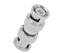 2 uds conector BNC macho a BNC macho, cabezal de conversión BNC macho BNC macho doble Bnc macho conector adaptador directo