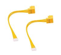 2 uds conector de cargador Cable terminal amarillo for 14,4 V 18V convertidor adaptador batería iones litio BL1830 BL1815 BL1430 BL1415