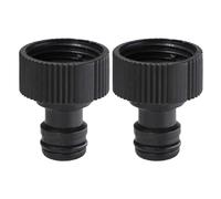 2 uds conector rápido pezón EURO USA 3/4 pulgadas adaptador de tubo de manguera con rosca macho for riego por goteo de tubos de jardín(G-2PCS-EURO)