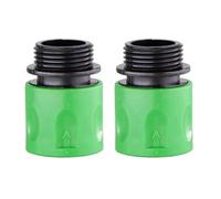 2 uds conector rápido pezón EURO USA 3/4 pulgadas adaptador de tubo de manguera con rosca macho for riego por goteo de tubos de jardín(K-2PCS-EURO)